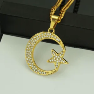 Zircon Moon and Star Set -Nayaab Store