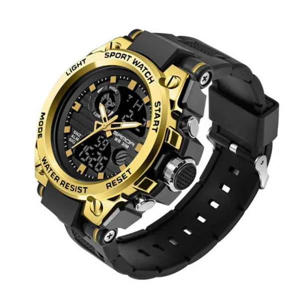 Outdoor Sports Dual Display Movement Multi-kinetic Energy Electronic Watch - Image 5